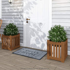 Planter Box in Teak Oil Wood Natural 182.12