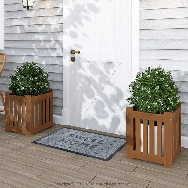 Planter Box in Teak Oil Wood Natural 182.12