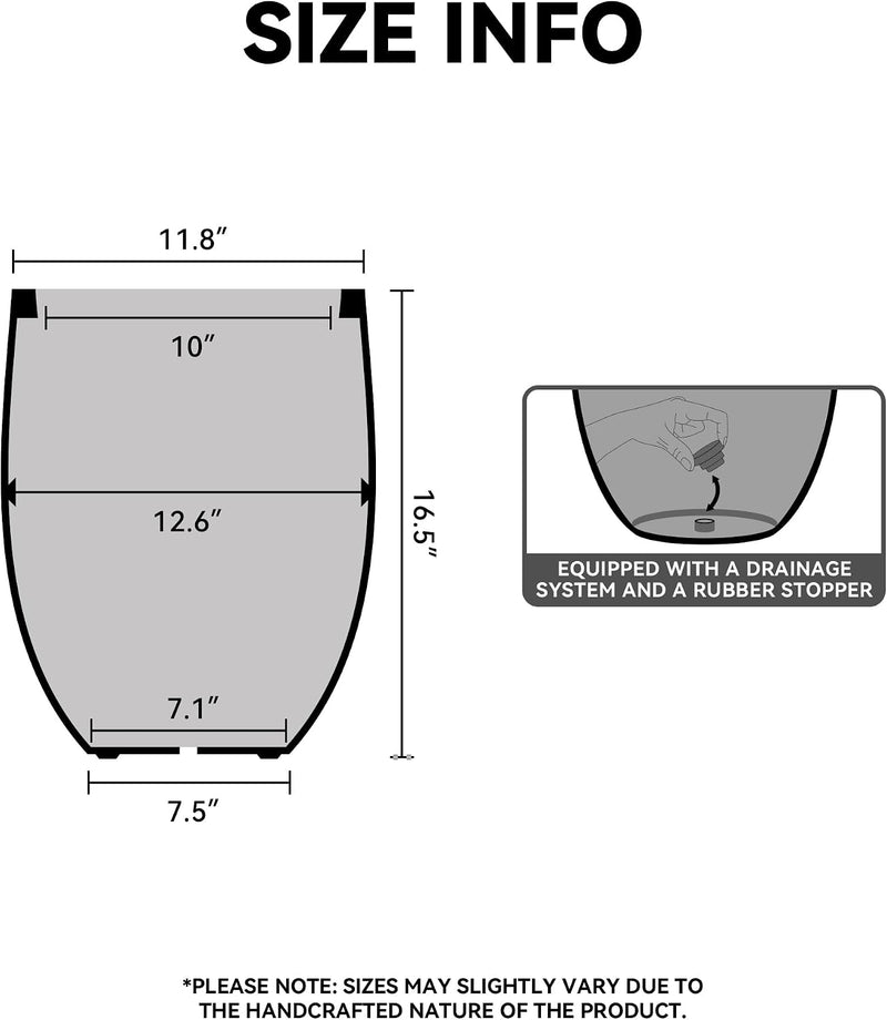 Planter Concrete Rubber Plug