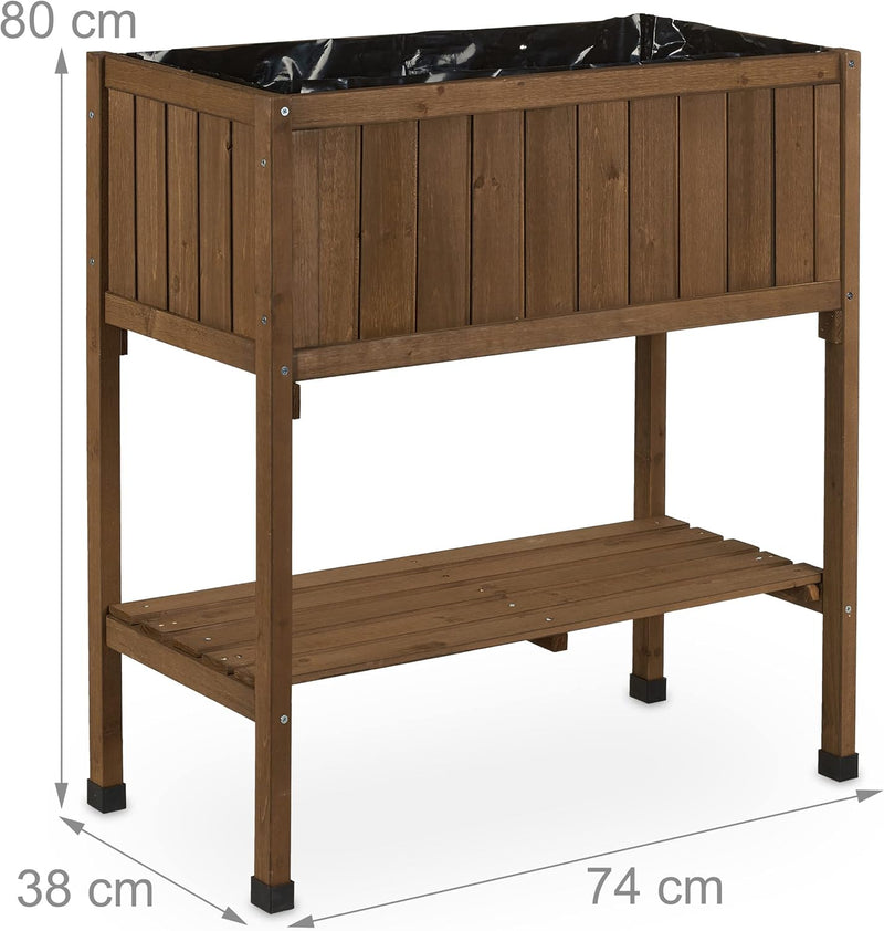 Raised Planter Liner Elevated Herb Box
