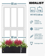 Planter Reinforced Stone Window Box Narrow Trough