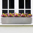 Planter Reinforced Stone Window Box Narrow Trough