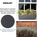 Planter Reinforced Stone Window Box Narrow Trough