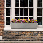 Planter Reinforced Stone Window Box Narrow Trough