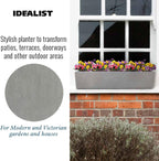 Planter Reinforced Stone Window Box Narrow Trough