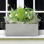 Planter Reinforced Stone Window Box Narrow Trough