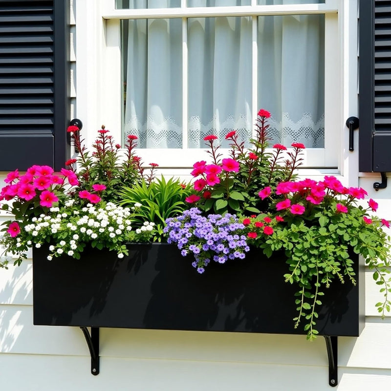 Plant Pots Window Box Planter Reinforced Stone (1 Pack)