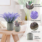 Plants Set 4 Small Fake Potted Eucalyptus Rosemary