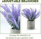 Plants Set 4 Small Fake Potted Eucalyptus Rosemary