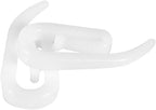 Plastic Curtain Hooks for Door Window Header Tape (100 Pack)