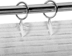 Plastic Curtain Hooks for Door Window Header Tape (100 Pack)