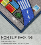 Play Mat Non-Slip Kids Rug City Town
