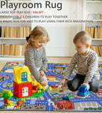 Play Mat Non-Slip Kids Rug City Town