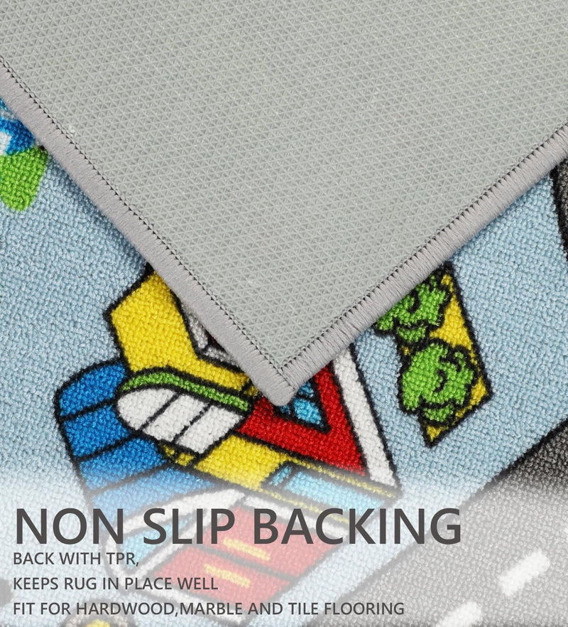 Play Mat Non-Slip Kids Rug City Town
