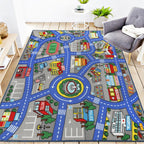 Play Mat Non-Slip Kids Rug City Town