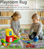 Play Mat Non-Slip Kids Rug City Town