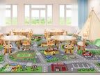 Play Mat Non-Slip Kids Rug City Town