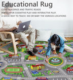 Play Mat Non-Slip Kids Rug City Town