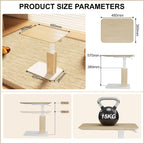 Pneumatic Lift Overbed Table with Casters 67- 20KG