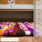 Polar Chindi Area Rug Reversible Recycled