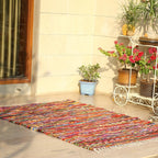 Polar Chindi Area Rug Reversible Recycled