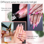 Poly Nail Gel Kit 15ML 9 Colours Extension