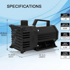 Pond Pumps Submersible Outdoor High Lift 8000L H