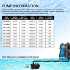 Pond Pumps Submersible Outdoor High Lift 8000L H