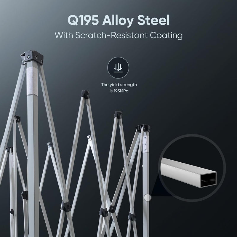Pop Up Canopy Portable Waterproof Gazebo with Carry