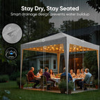 Pop Up Canopy Portable Waterproof Gazebo with Carry