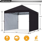 Pop-Up Garden Gazebo with Side Panels Accessories