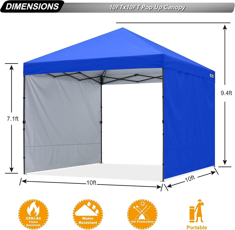 Pop-Up Garden Gazebo with Side Panels Accessories