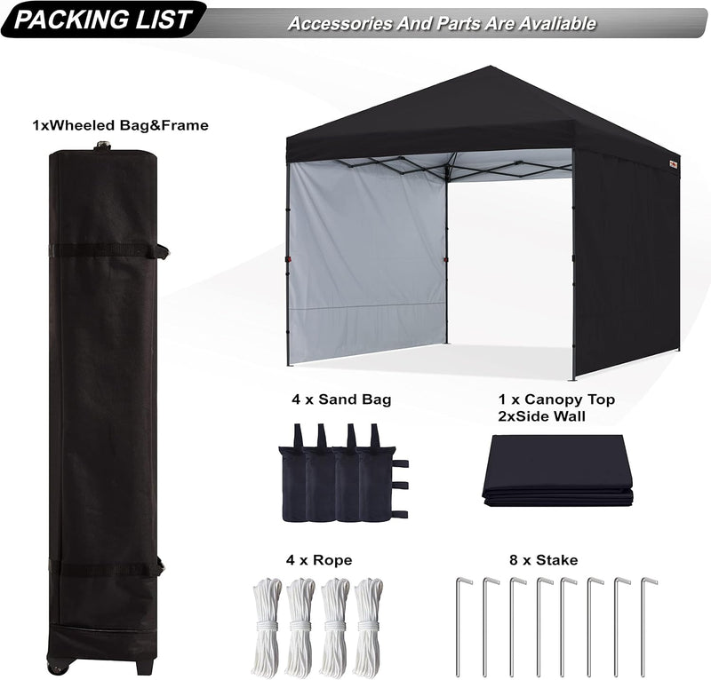 Pop-Up Garden Gazebo with Side Panels Accessories
