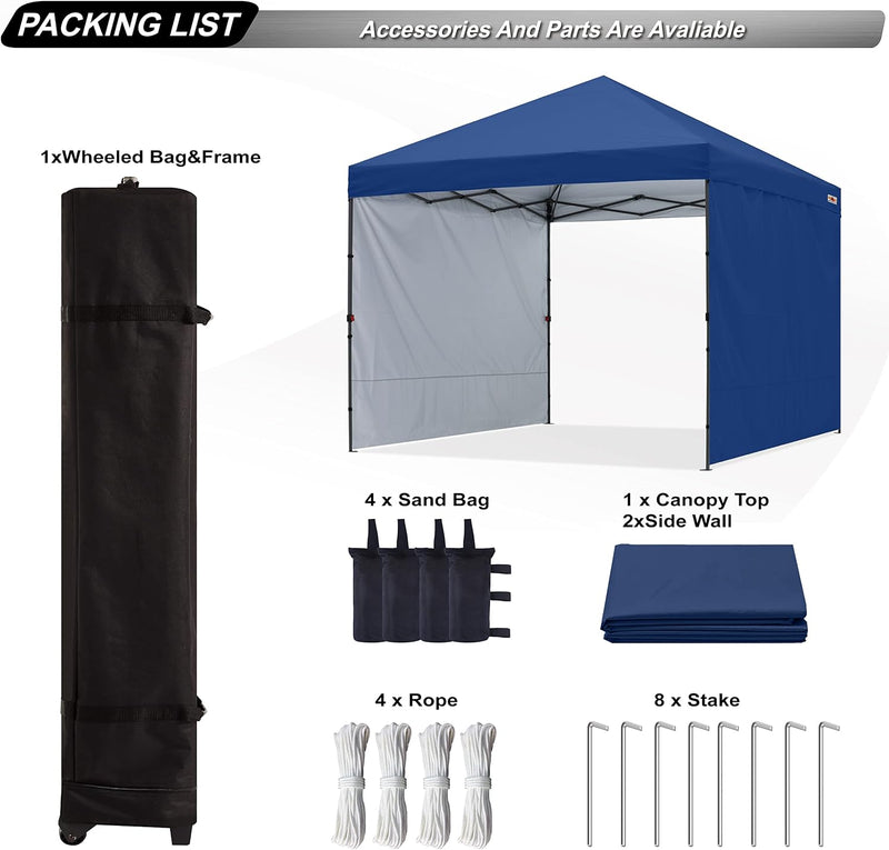 Pop-Up Garden Gazebo with Side Panels Accessories