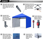 Pop-Up Garden Gazebo with Side Panels Accessories