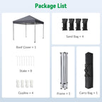 Pop Up Gazebo 3m X Instant Setup Portable