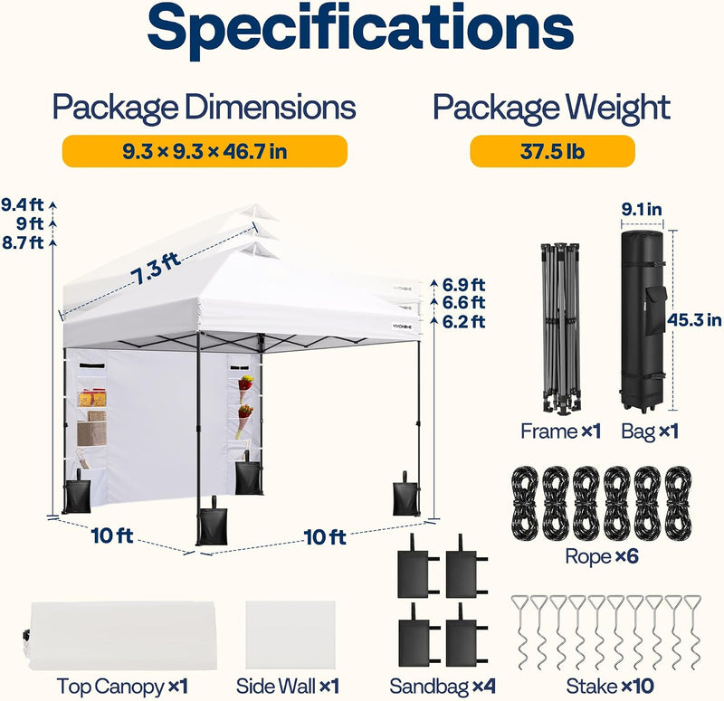 Pop Up Gazebo 3x3m Canopy Tent
