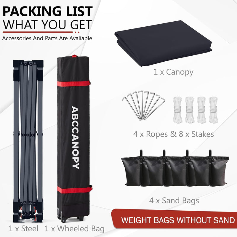 Pop-Up Gazebo Commercial with Accessories Pack