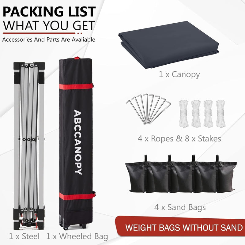 Pop-Up Gazebo Commercial with Accessories Pack