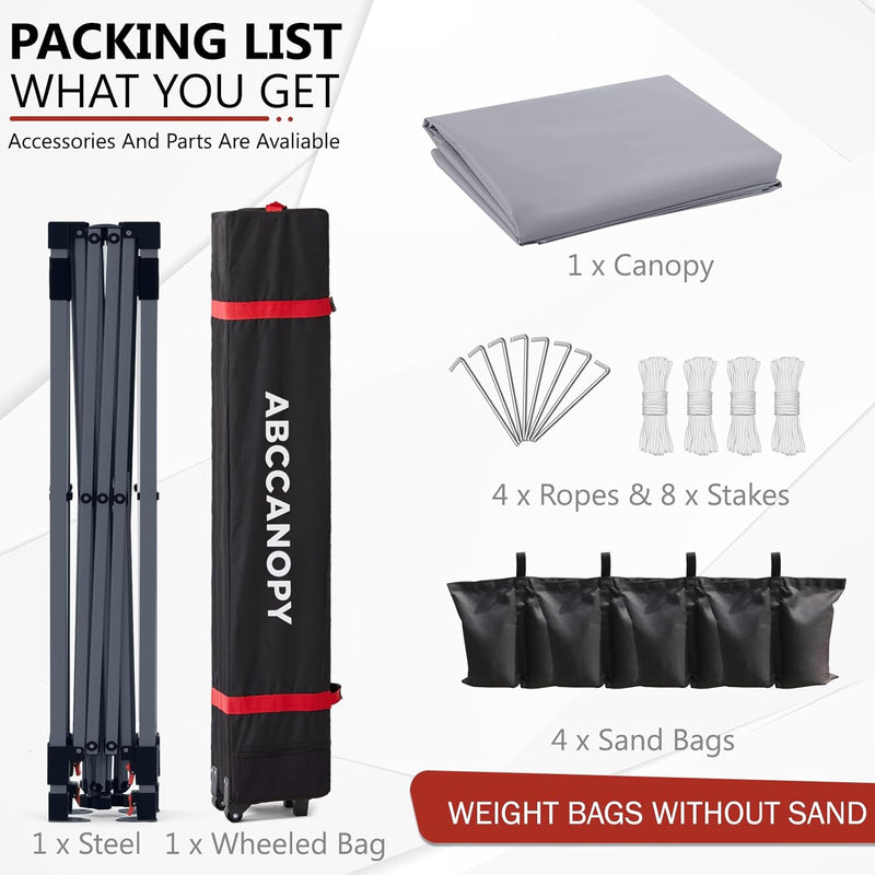Pop-Up Gazebo Commercial with Accessories Pack