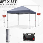 Pop Up Gazebo Commercial with Upgraded Roller