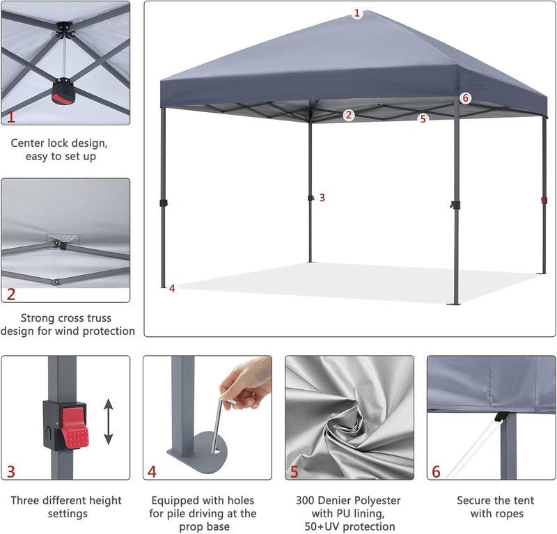 Pop Up Gazebo Commercial with Upgraded Roller