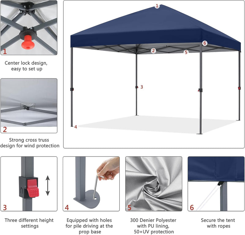 Pop Up Gazebo Commercial with Upgraded Roller