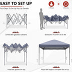 Pop Up Gazebo Commercial with Upgraded Roller