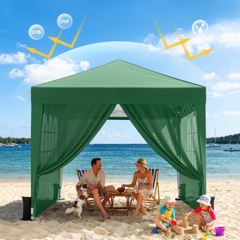 Pop Up Gazebo with Sides 3m X Upf