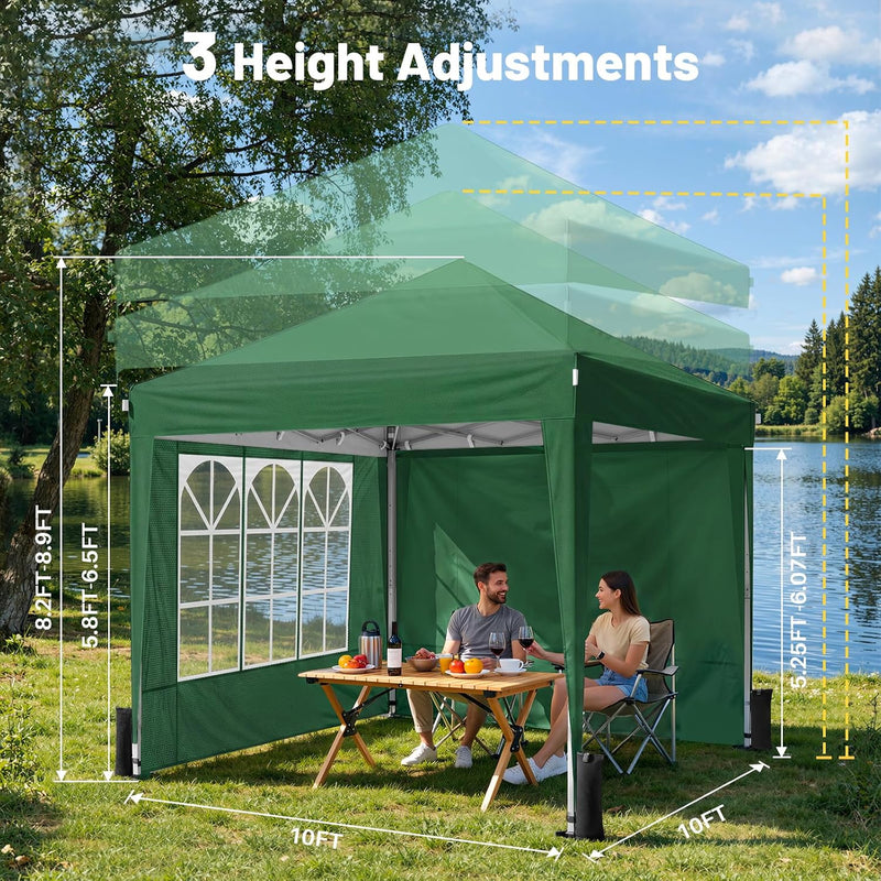 Pop Up Gazebo with Sides 3m X Upf