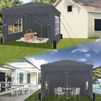 Pop Up Gazebo with Sides 3m X Waterproof