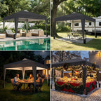 Pop Up Gazebo with Sides 3m X Waterproof