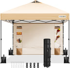 Pop Up Gazebo with Sidewall 3x3m Tent