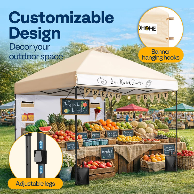 Pop Up Gazebo with Sidewall 3x3m Tent